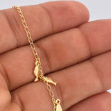 Espiga Anklet 3.2gr / 9 1/4 in / 18K Gold +3 $