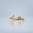 Moon Star Hug Ring 1.75gr / T8 / 18K Gold $