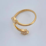 Star Hug Ring 3.3gr / Size 6 3/4 / 18K Gold $