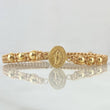 Beige Bracelet Charm 1.05gr / 4mm Beads Polished 6 pcs 18K Yellow Gold ©