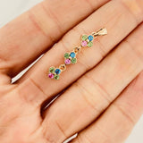 Pendant Flowers 1.55g / 1 1/4 in 18K Yellow Gold