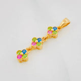 Pendant Flowers 1.55g / 1 1/4 in 18K Yellow Gold