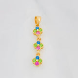 Pendant Flowers 1.55g / 1 1/4 in 18K Yellow Gold
