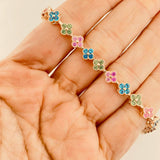 Pulso Flores 10.85g / 6 3/4 in / 6mm Oro Amarillo 18K