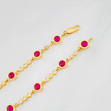Pulso Halo 8.85g / 6 3/4 in / 6mm Oro Amarillo 18K