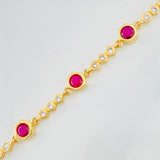 Pulso Halo 8.85g / 6 3/4 in / 6mm Oro Amarillo 18K