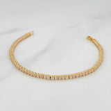 Tennis Bracelet 9.35g / 6 3/4 in / 1.9mm Yellow Gold 18K