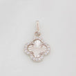 Dije Trebol 1g / 3/4 in Oro Blanco 18K
