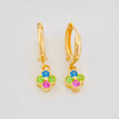 Candongas Trebol 2.15g / 3/4 in Oro Amarillo 18K