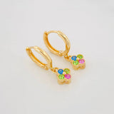 Candongas Trebol 2.15g / 3/4 in Oro Amarillo 18K