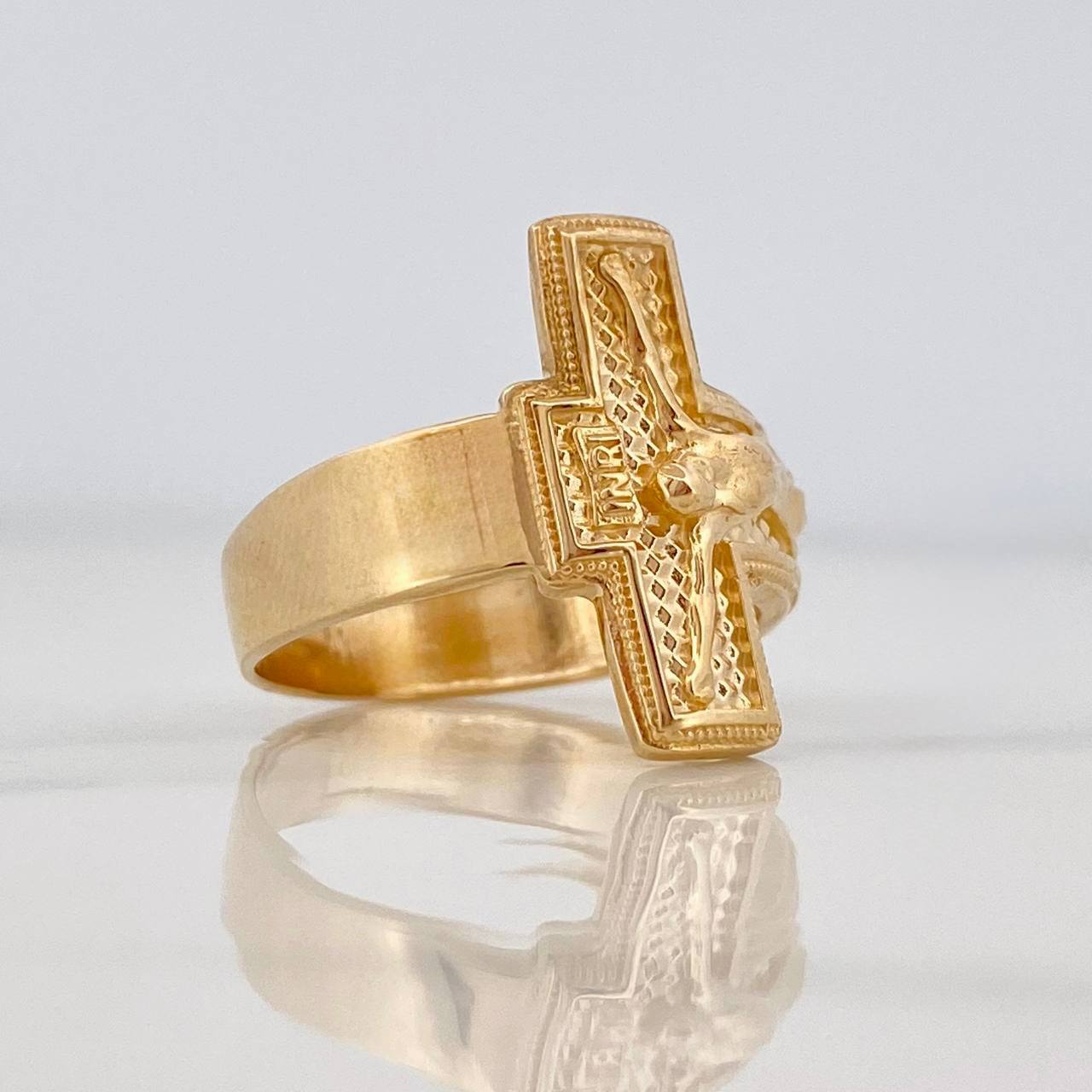 Christ Cross Ring 6.55g / T8 3/4 Yellow Gold 18K