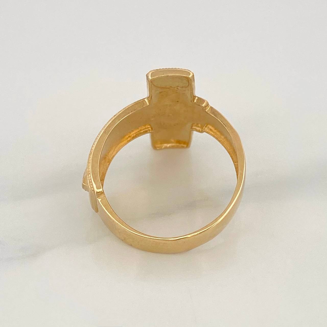 Christ Cross Ring 6.55g / T8 3/4 Yellow Gold 18K