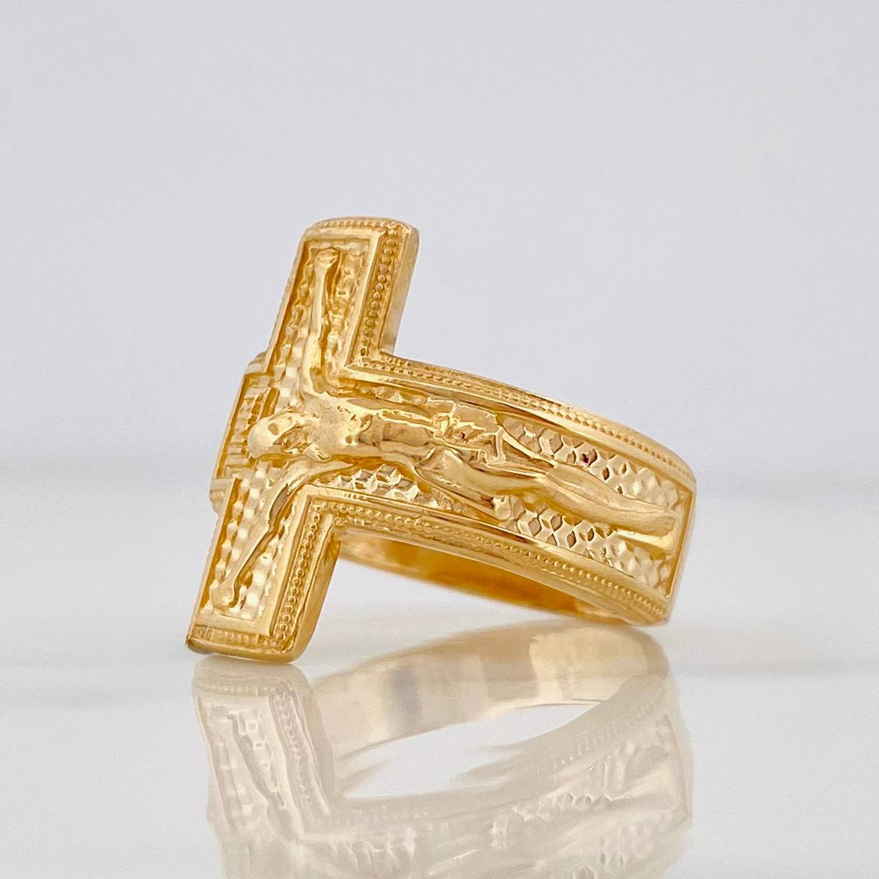 Christ Cross Ring 6.55g / T8 3/4 Yellow Gold 18K