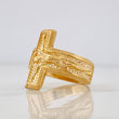 Christ Cross Ring 6.55g / T8 3/4 Yellow Gold 18K