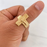 Christ Cross Ring 6.55g / T8 3/4 Yellow Gold 18K