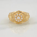 Anillo Halo 7.05g / T10 3/4 Oro Amarillo 18K