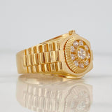 Anillo Halo 7.05g / T10 3/4 Oro Amarillo 18K