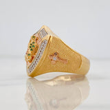 Anillo Virgen de Guadalupe 9.7g / T9 3/4 Tres Oros 18K