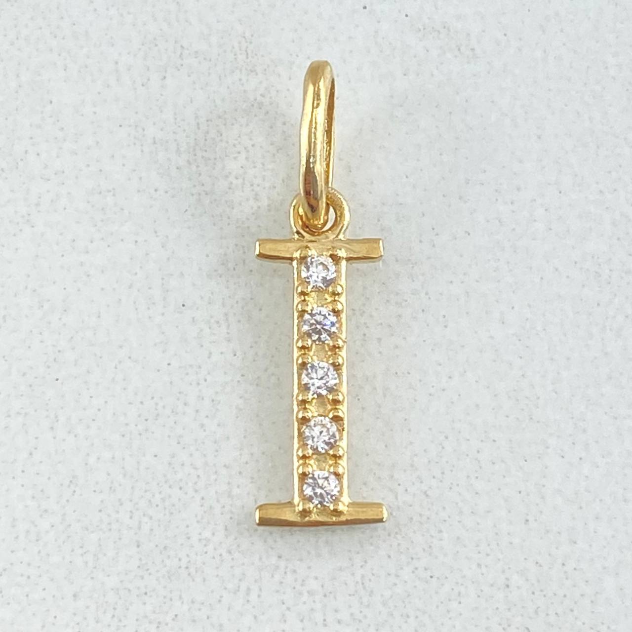 Pendant Letter I Silhouette 0.6gr / 1.8cm / 18K Gold ©