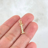 Pendant Letter I Silhouette 0.6gr / 1.8cm / 18K Gold ©