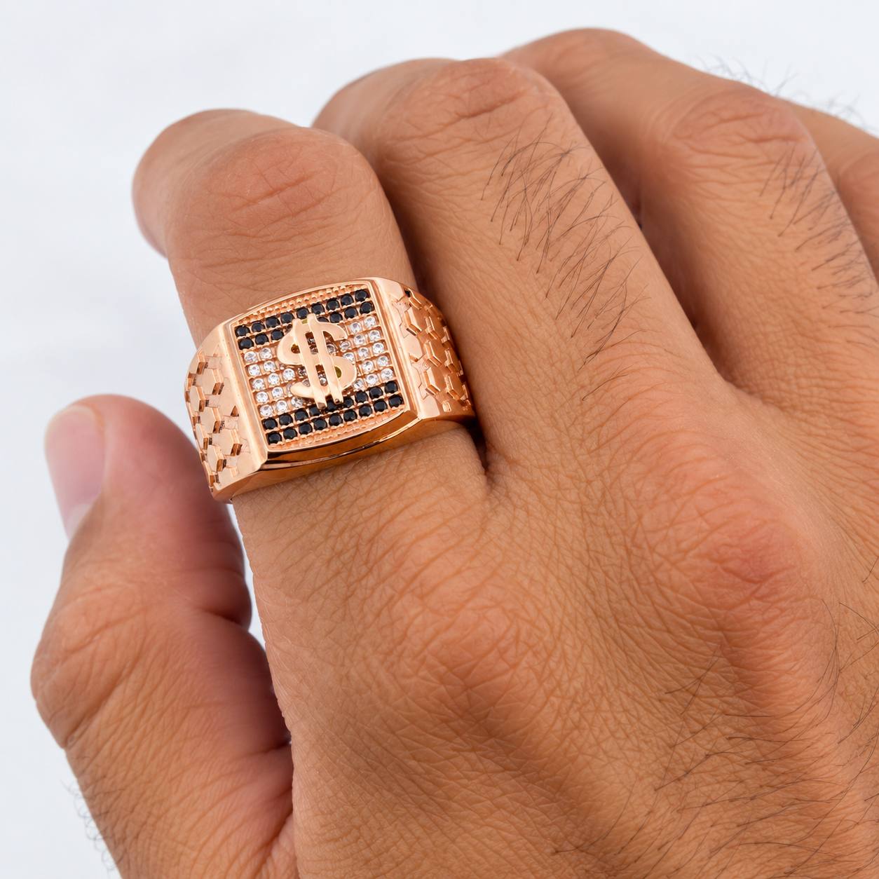 Signet Ring Weight 8.8g / T10 1/2 Rose Gold 18K