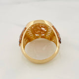 Anillo Herradura Caballo 10.3g / T10 1/2 Tres Oros 18K