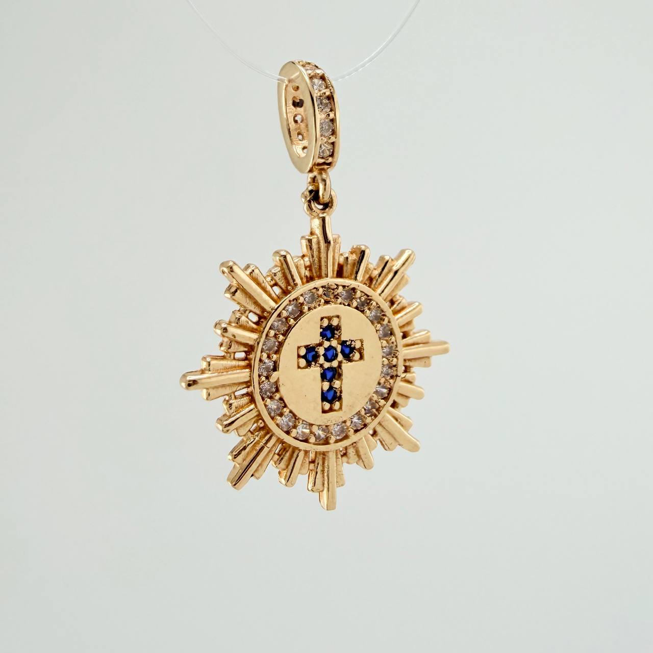 Dije Fragmento Cruz 2.35gr / 1 in / Oro Amarillo 18K &