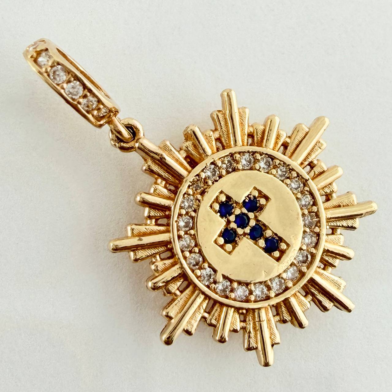 Dije Fragmento Cruz 2.35gr / 1 in / Oro Amarillo 18K &