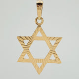 Dije Estrella De David 2.35gr / 1 1/2 in / Oro Amarillo 18K &