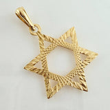 Dije Estrella De David 2.35gr / 1 1/2 in / Oro Amarillo 18K &