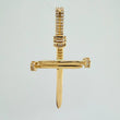 Nail Cross Pendant 4gr / 1 3/4 in / 18K Yellow Gold &