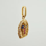 Our Lady of Guadalupe Pendant 1.25gr / 3/4 in / Yellow Gold 18K &