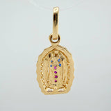 Our Lady of Guadalupe Pendant 1.25gr / 3/4 in / Yellow Gold 18K &