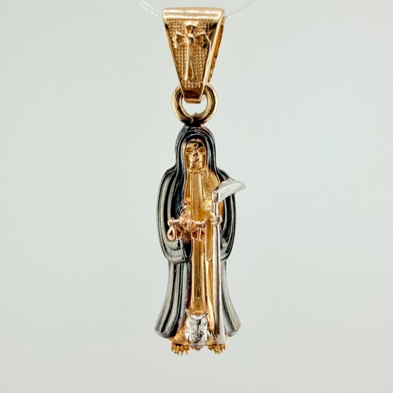 Dije Santa Muerte 2.55gr / 1 in / Tres Oros 18K &