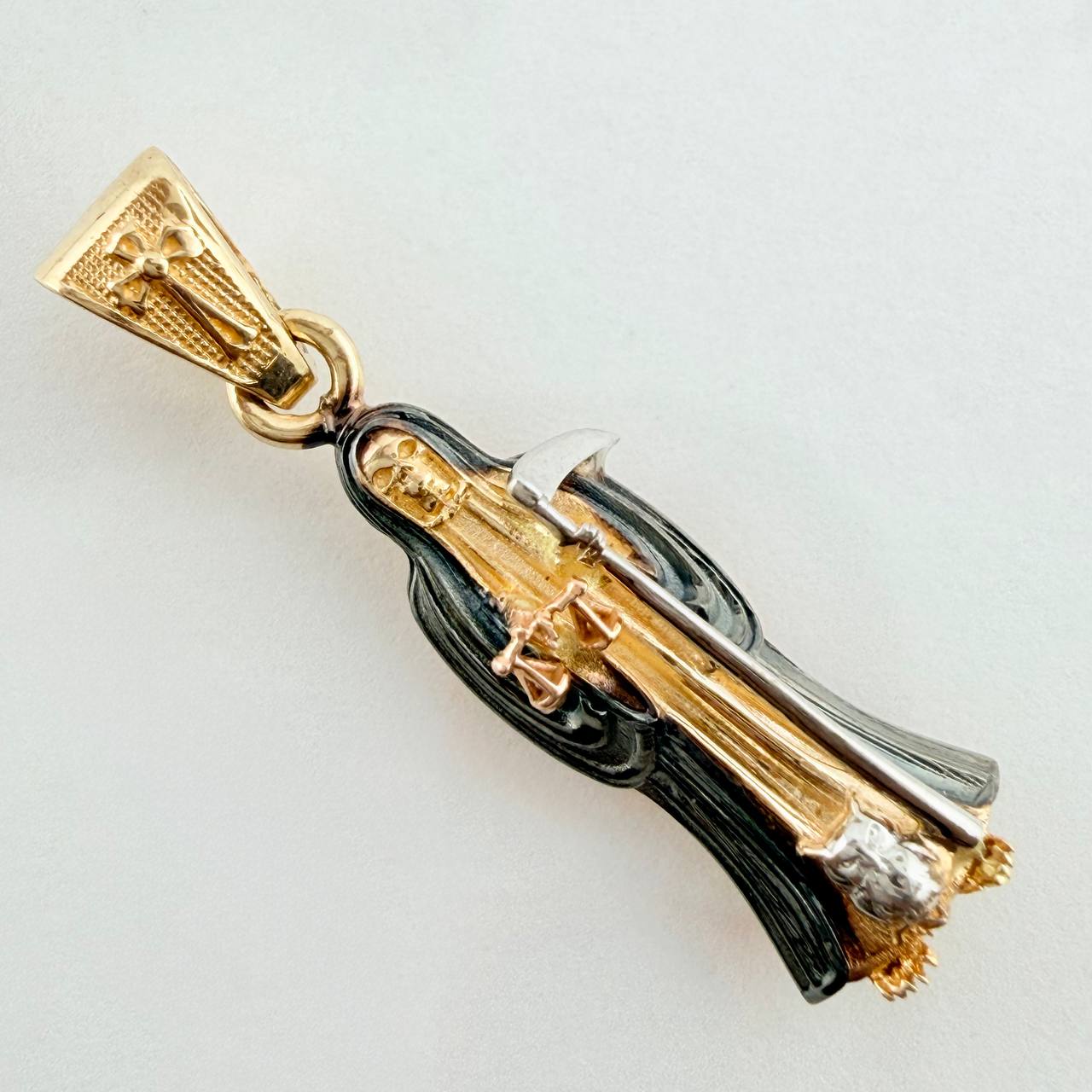 Dije Santa Muerte 2.55gr / 1 in / Tres Oros 18K &