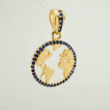 Dije Silueta Tierra 2gr / 1 in / Oro Amarillo 18K &