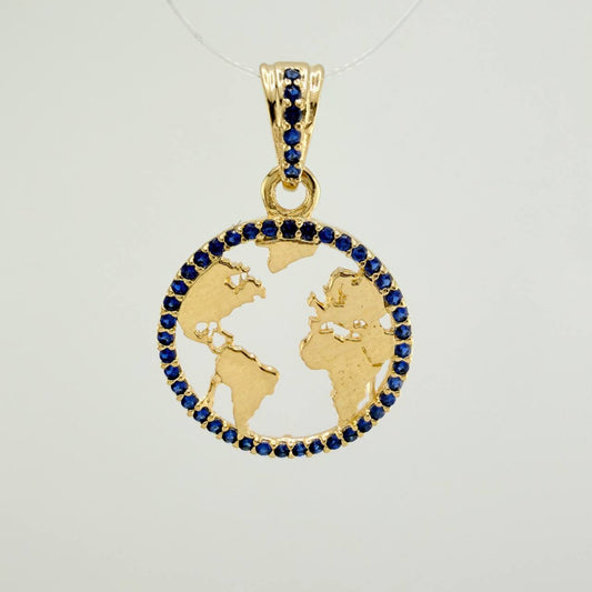 Dije Silueta Tierra 2gr / 1 in / Oro Amarillo 18K &