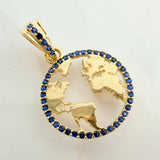 Dije Silueta Tierra 2gr / 1 in / Oro Amarillo 18K &