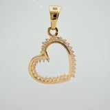 Dije Silueta Corazon  1.2gr / 3/4 in / Oro Amarillo 18K &