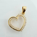 Dije Silueta Corazon  1.2gr / 3/4 in / Oro Amarillo 18K &