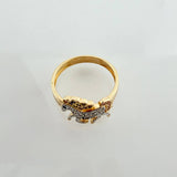 Pony Ring 2.8gr / T6 1/4 / Two-Tone Yellow White Gold 18K &