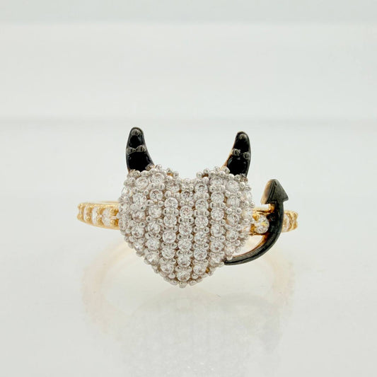 Devil Heart Ring 2.55gr / T6 / Three-Tone Gold 18K &