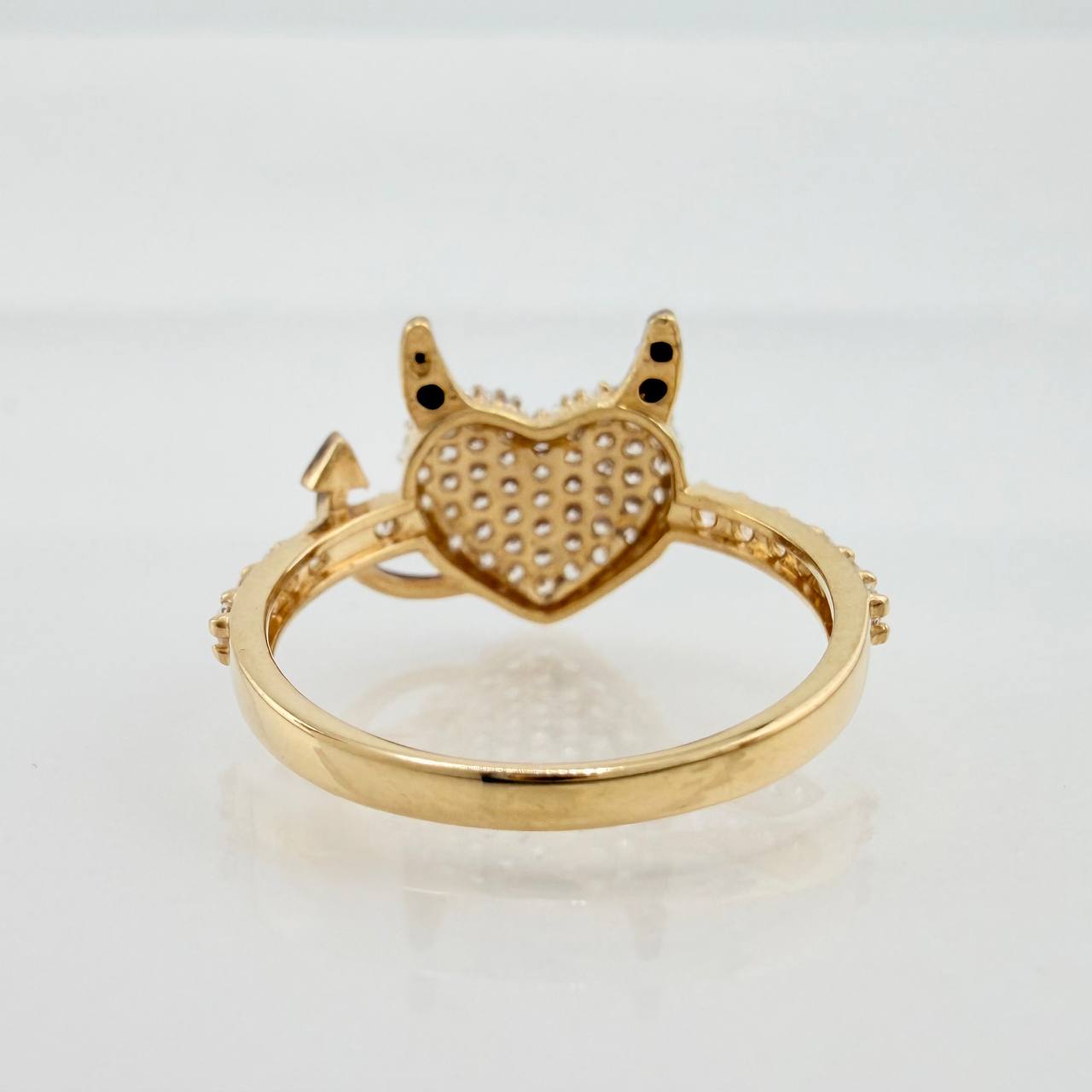Devil Heart Ring 2.55gr / T6 / Three-Tone Gold 18K &