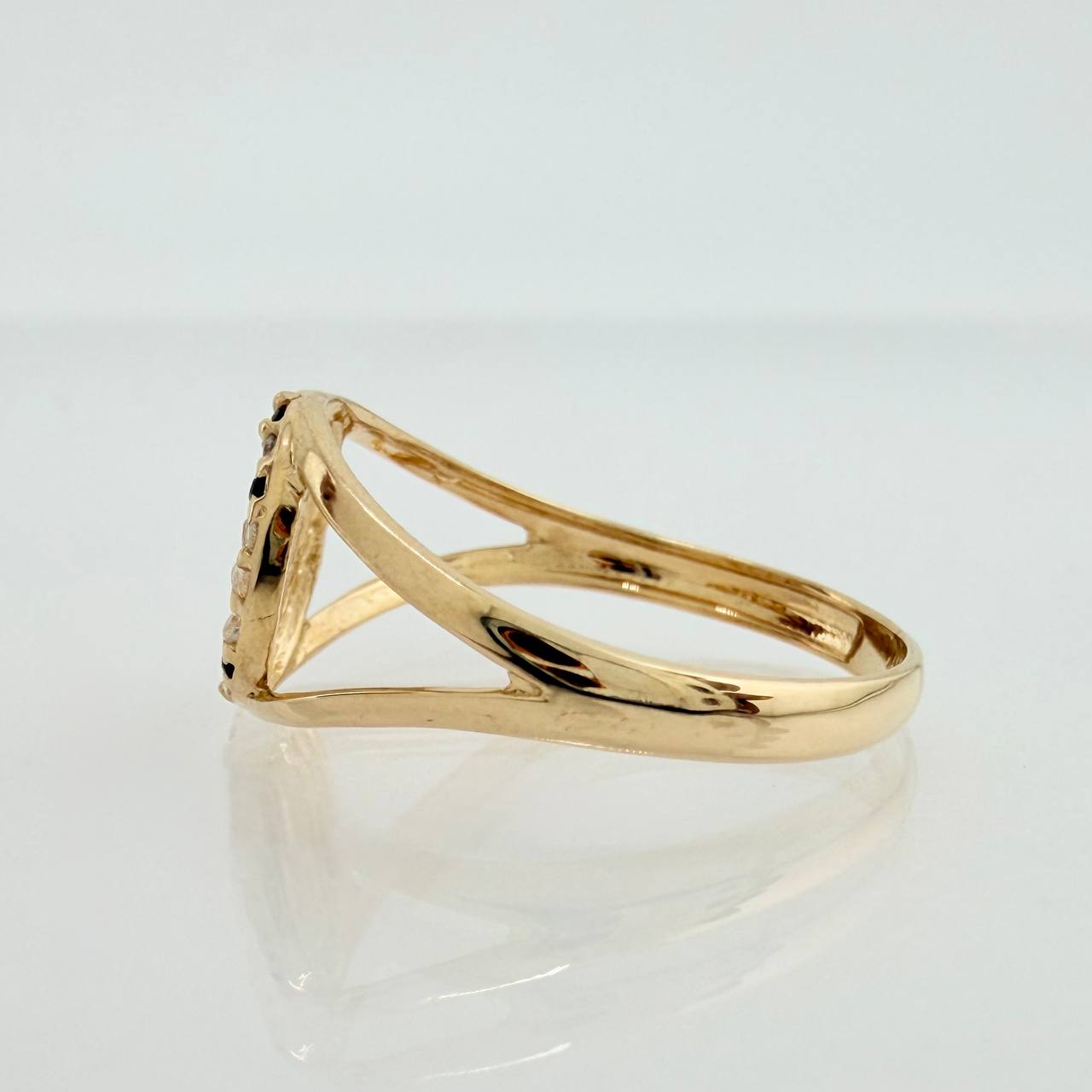 Crown Ring 1.7gr / T6 1/4 / Yellow Gold 18K &