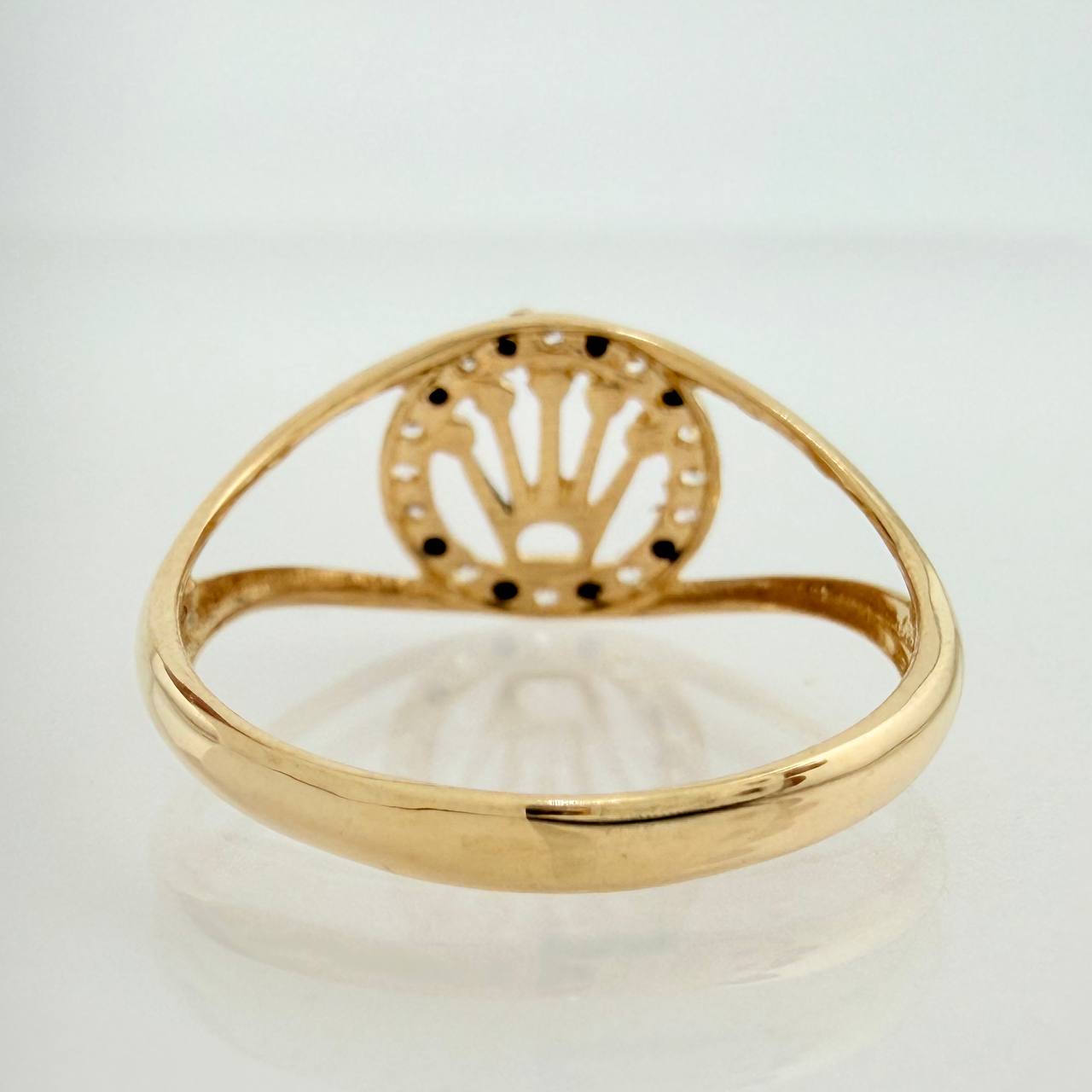 Crown Ring 1.7gr / T6 1/4 / Yellow Gold 18K &