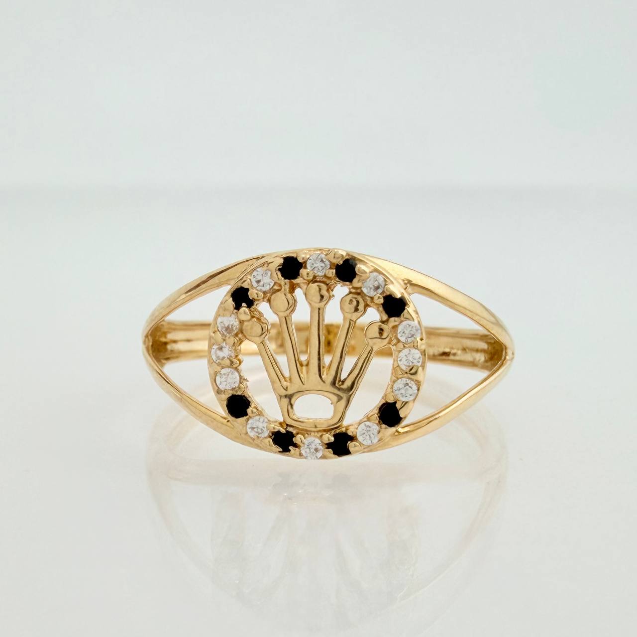 Crown Ring 1.7gr / T6 1/4 / Yellow Gold 18K &