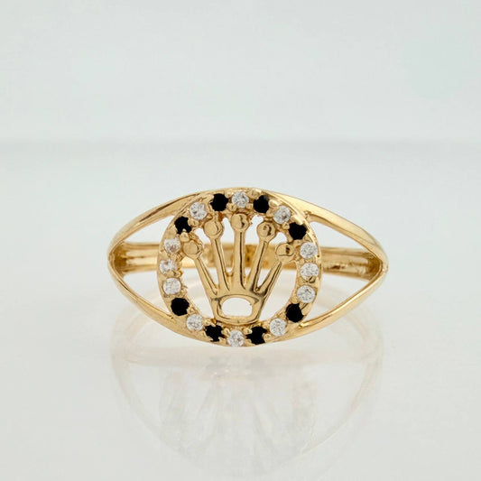 Crown Ring 1.7gr / T6 1/4 / Yellow Gold 18K &