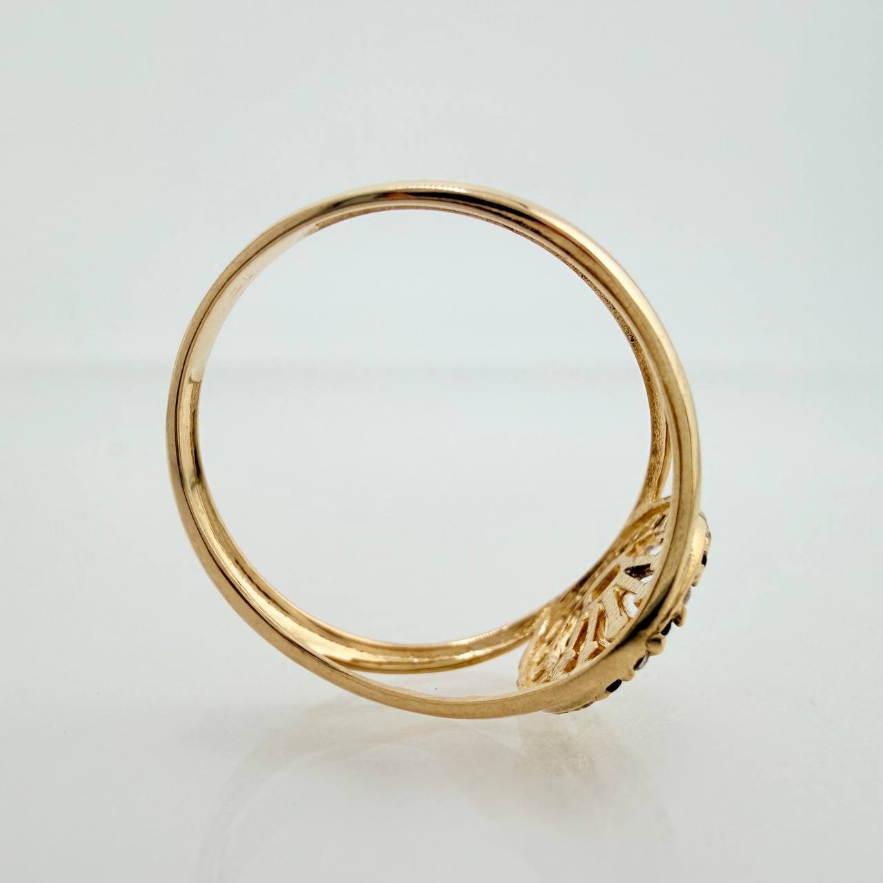 Crown Ring 1.7gr / T6 1/4 / Yellow Gold 18K &