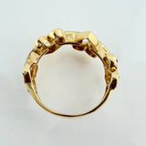 Anillo Corazon 4.15gr / 6 1.2 / Dos Oros Amarillo Blanco 18K &