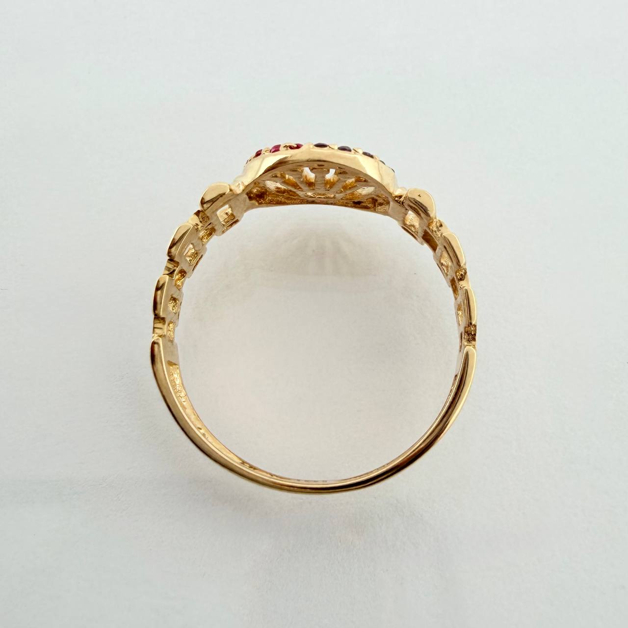 Anillo Correa Corona 2.45gr / T6 1/4 / Oro Amarillo 18K &